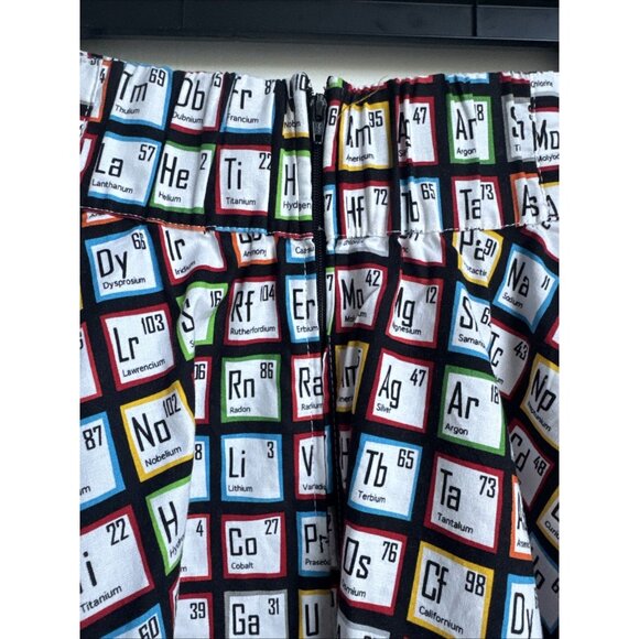 Rare Retrolicious 50s-Style A-line Skirt Periodic Table Pattern Size Large Flare - Picture 5 of 7